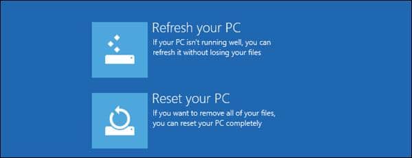 cómo actualizar restablecer Windows 10