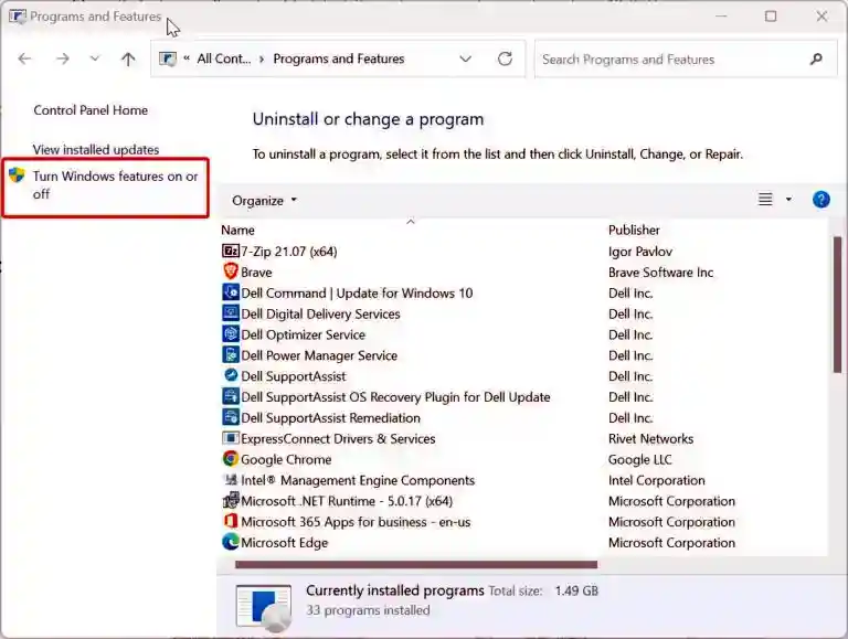 Cómo habilitar Telnet en Windows 11