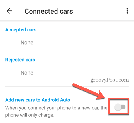 android auto añade automáticamente un coche nuevo