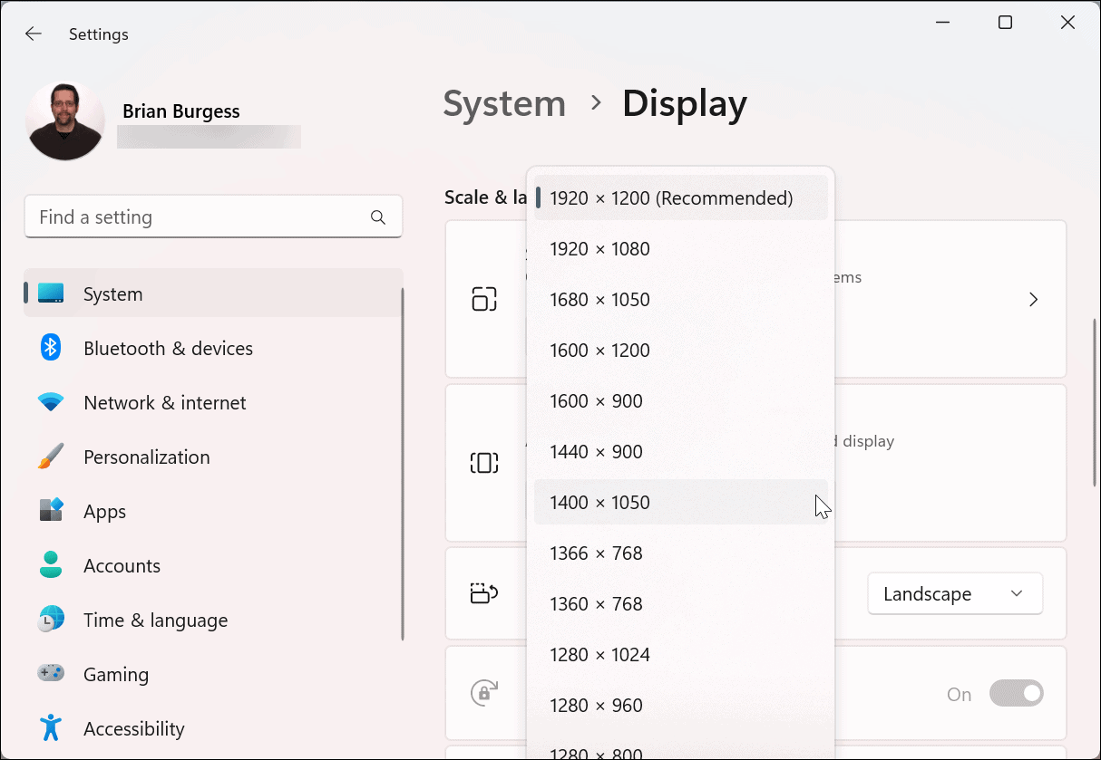Cambiar la resolución de pantalla en Windows 11
