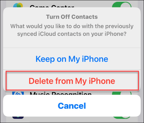 Cómo eliminar todos los contactos de iPhone