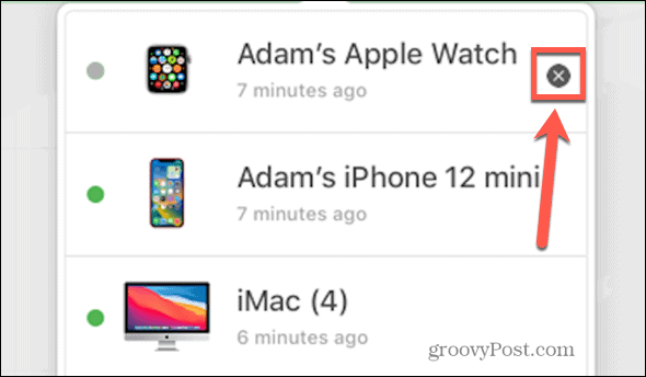 icloud eliminar apple watch x
