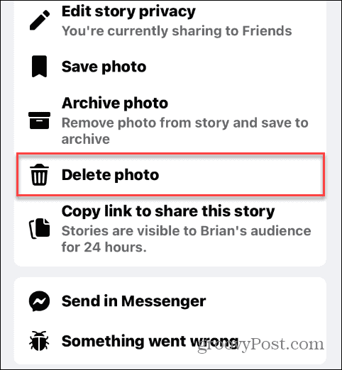 eliminar historias de facebook