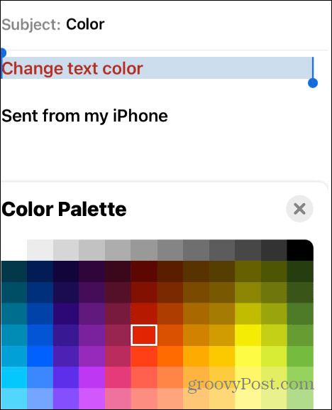 Cómo cambiar el color del texto en iPhone