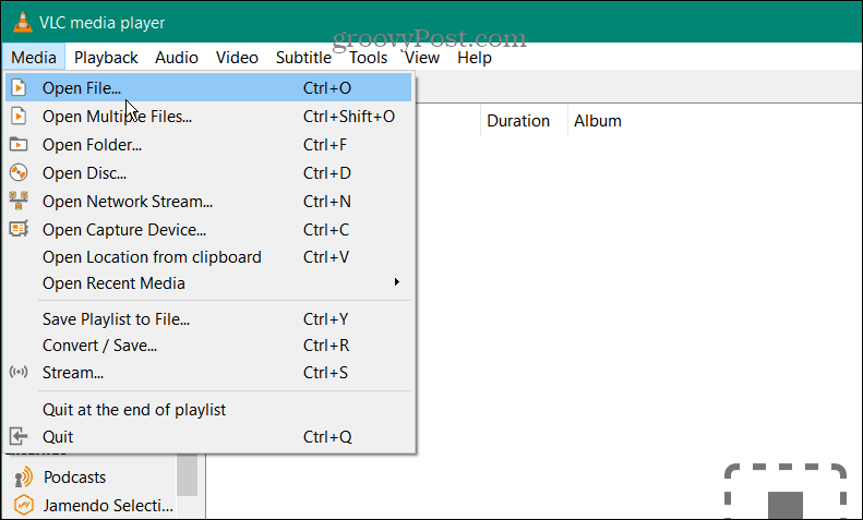 Reproducir un archivo VOB en Windows 10