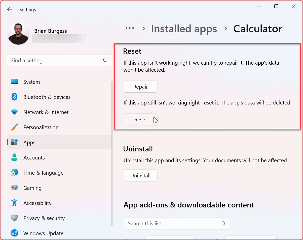 La aplicación Calculadora no funciona en Windows 11: 5 correcciones