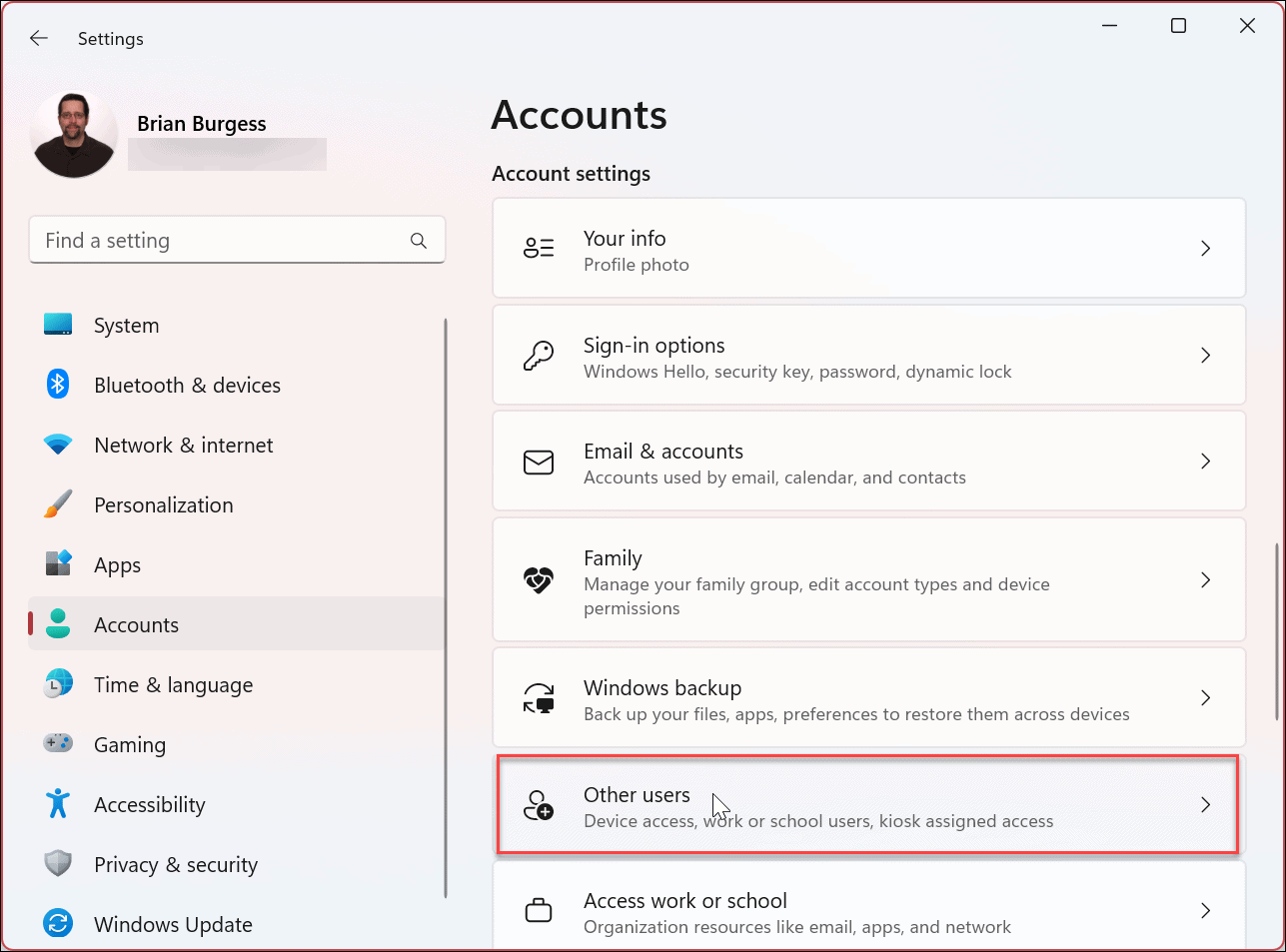 Cómo determinar el tipo de cuenta de usuario en Windows 11