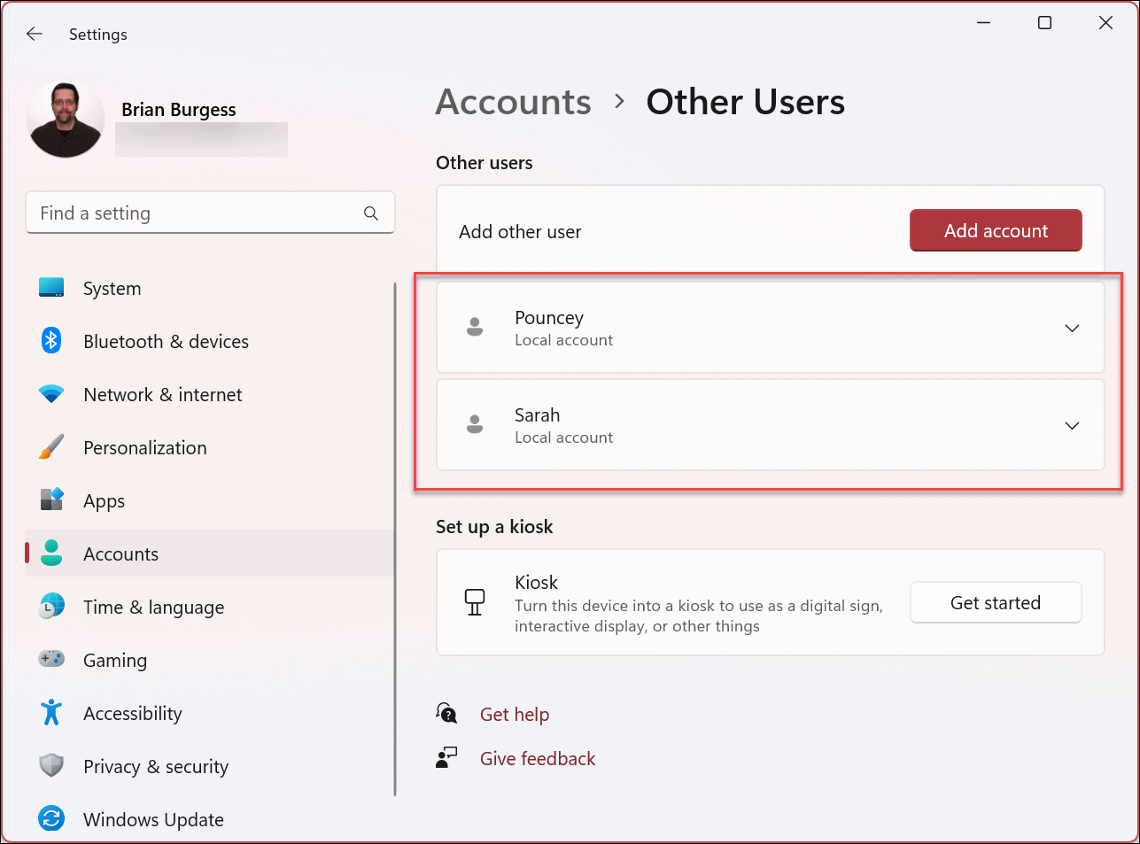 Determinar el tipo de cuenta de usuario en Windows 11