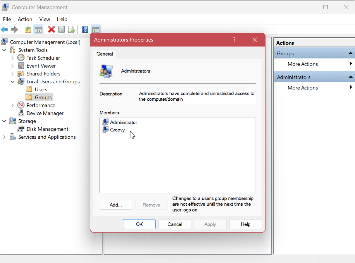 Cómo determinar el tipo de cuenta de usuario en Windows 11