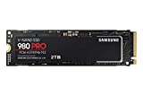 SAMSUNG 980 PRO SSD 2TB PCIe NVMe Gen 4 Gaming M.2 Tarjeta de memoria interna de estado sólido, velocidad completa, control térmico, MZ-V8P2T0B