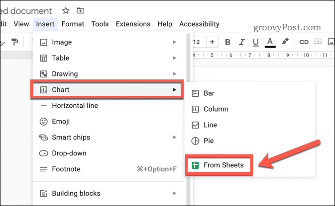 Insertar un gráfico de Google Sheets en Google Docs