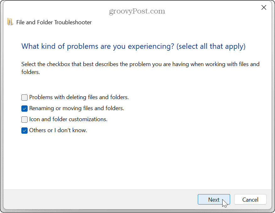 Error de compresión en Windows 11