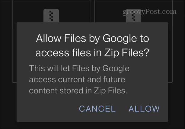 Cómo usar archivos zip en Android
