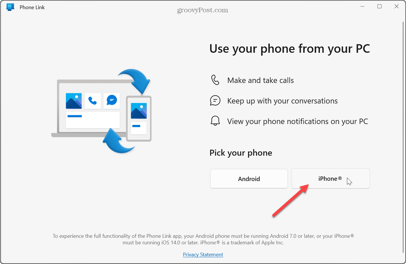 Conecta tu iPhone a Windows 11
