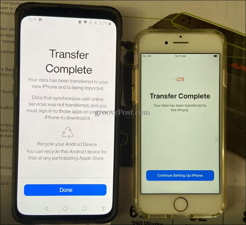 Cómo transferir SMS de Android a iPhone