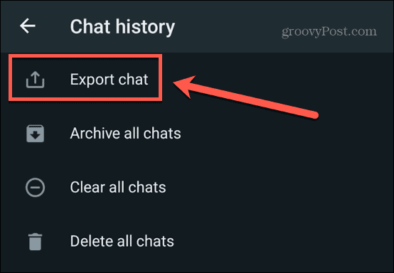 conversación de exportación de whatsapp