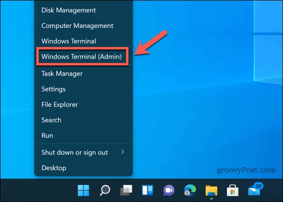 Apertura de Terminal de Windows en Windows 11