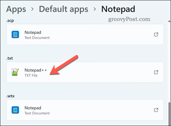 Establecer extensiones de archivo de Notepad ++